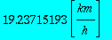 19.23715193*Unit([km/h])