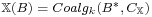 \mathbb{X}(B) = Coalg_k(B^*,C_{\mathbb{X}})
